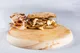 Panino de Porchetta di Ariccia IGP amb mozzarella fiordilatte fosa, crema de patata i salsa de mel, mostassa i menta a Balordi Barcelona — thumbnail 2