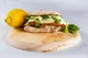 Panino de milanesa de pollastre cruixent amb crema de patata, rúcula i maionesa de wasabi a Balordi Barcelona — thumbnail 2